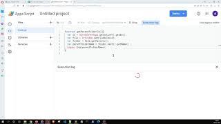 how to get the name and id of a parent folder in google drive using app script.