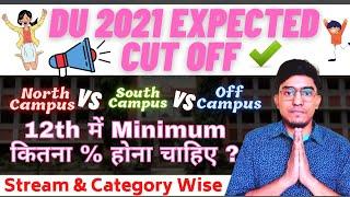 DU-2021 Expected Cut offs || Minimum Cut off For DU Admission ||