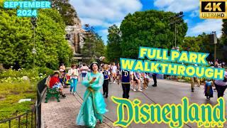 Disneyland Mid-September Walkthrough 2024 at the Disneyland Resort Halloween Season [4K]