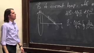 PHYS102x - Magnetic Field near a Current Loop