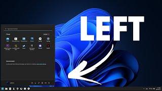 How to move Start Menu & Taskbar to the left Windows 11.