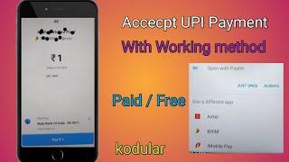 upi payment accept without any extension | activity stater to accept upi payment in kodular