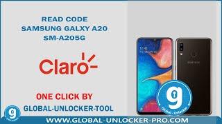 Read Code Samsung Galaxy A20 SM-A205G By Global Unlocker Pro