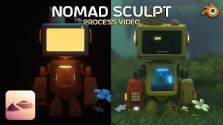 Nomad Sculpt Full Process: 3D Robot