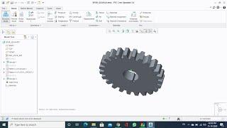 Creo tutorial how to design Spur gear | (தமிழில்) | Take tutorial and learn easily | Mech Tech தமிழ்