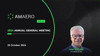 Amaero (ASX:3DA) - 2024 Annual General Meeting - 29 October 2024