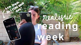 how much i realistically read in a week | *realistic reading vlog*