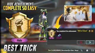 Easy Way To Complete ( WILL OF Steel ) Hide Achievement | Used New Trick For 1800 Health | PUBGM