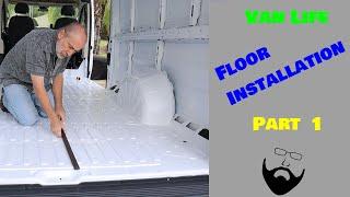 Van Life Floor installation part 1  - Tracing Jig, templates and floor panels.