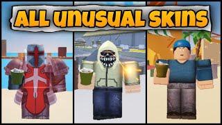 ALL *UNUSUAL SKINS* I HAVE in Roblox Arsenal