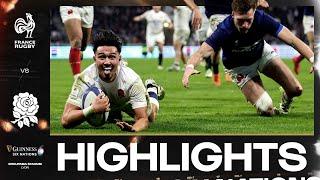 HIGHLIGHTS |  FRANCE V ENGLAND 󠁧󠁢󠁥󠁮󠁧󠁿 | 2024 GUINNESS MEN'S SIX NATIONS RUGBY