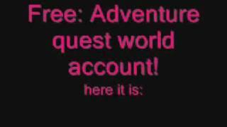 Free: Adventure Quest Worlds account 2!