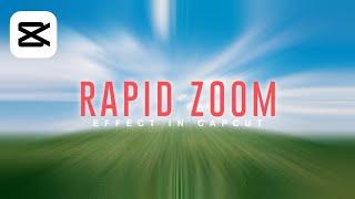 Rapid zoom effect in CAPCUT