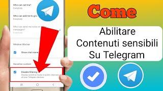 Come abilitare i contenuti sensibili su Telegram 2024 (Android e iOS)contenuti sensibili su telegram