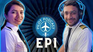 Life of an Airline Pilot vs Student Pilot by Capt.Neha, Nilay & Winged Engineer | Pilot Podcast EP1