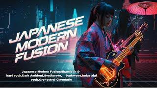 Japanese Modern Fusion Shamisen hard rock  Dark Ambient Synthwave Darkwave Industrial rock Orchestra