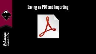 Inkscape Tutorial: How to Save as PDF and Import it back into Inkscape