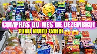 COMPRAS DO MÊS NO ATACADÃO PARA 3 PESSOAS/TUDO MUITO CARO!/COMPRAS DO MÊS DE DEZEMBRO.