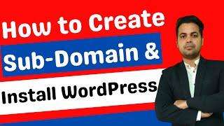 How to Create Subdomain And Install WordPress in Hostinger 2024| Create Subdomain for Free in cPanel