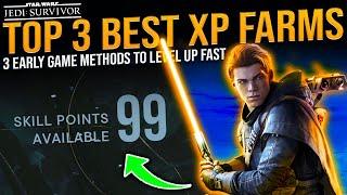 Star Wars Jedi: Survivor - Top 3 BEST XP FARMS - How To Level Up FAST - Easy Skill Points Guide