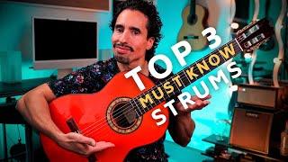Top 3 Strumming Patterns for Acoustic Spanish Guitar // Flamenco & Latin Rhythms