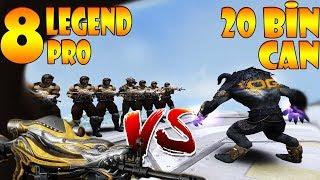 8 LEGEND PRO VS 20 BİN CANLI OG MUTANT !! YOUTUBER LARA KARŞI DURUŞUM(Combatstar3TheZemzem,Sergen)