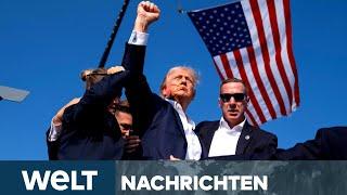 "BULLETPROOF" DONALD TRUMP: Attentat-Foto geht um die Welt! Wiederwahl nun gesichert? | WELT STREAM