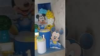 1¤ aninho de Arthur. Decoração do Mickey baby! #decoracaoinfantil #aniversário #eventosemgeral