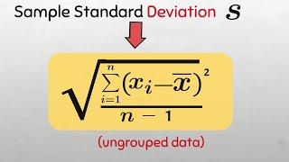 Statistical Formulas Series: Sample Standard Deviation-S #statistics #maths #sigma