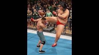 Mini John Cena Vs Stephanie McMahon | Childhood WWE Fight 1 | Short Men Vs Longest Women Fight |