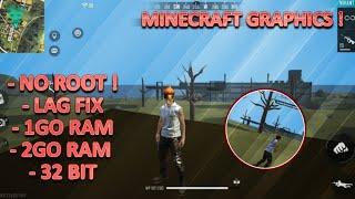 Minecraft graphics in free fire ultra low graphics config free fire potato graphic 