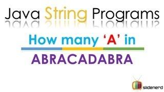 99 Java Count Occurrence Of Character In String |