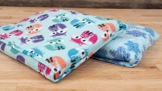 How to Sew a Fleece Quillow - Blanket + Pillow