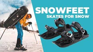 Snowfeet* - Skates For Snow - Mini Skis | Next Big Winter Sport | Official