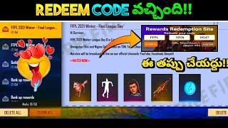 FFPL Redeem Code In Telugu | Free Fire FFPL Redeem Code In Telugu | FFPL REDEEM CODE IN FREE FIRE |