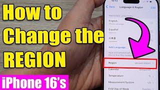  How to Change Region on iPhone 16/16 Pro/16 Pro Max/16 Plus | iOS 18 Guide