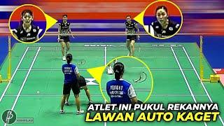 Lawan Kaget, Atlet ini Pukul Rekannya di Lapangan.! Momen Tak Terduga Badminton yg Bikin Tepok Jidat