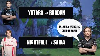 Quinn's BASED Take on Nightfall & Yatoro changing their In-Game Names