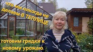 Дача в октябре.Убираем все. Готовим теплицу к новому УРОЖАЮ Сею сидераты