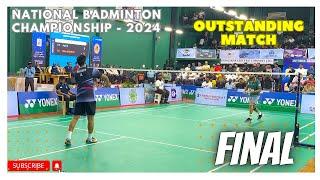 GRAND FINAL - MITHUN MANJUNATH vs RAGHU.M || Men Singles National Badminton Championship KBA - 2024