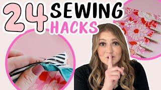 24 AMAZING SEWING HACKS you have to try! Sewing Tips & Tricks