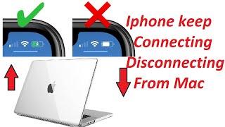 iPhone Keeps Connecting and disconnecting from Mac, MacBook | USB connecting or disconnecting Mac