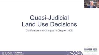 160D Quasi Judicial Decisions