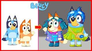 Bluey Heeler Glow Up Into Inside Out 2 | GO WOW