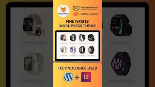 Fine Wrists - Luxury Watches Selling Store WordPress Elementor Template #wordpresstheme