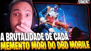 A Brutalidade dos 28 MEMENTOS MORIS EXCLUSIVOS do DBD MOBILE  - REACT - Dead by Daylight