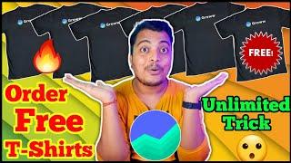 Free T-Shirt Loot || Order Free T-Shirts from Groww || Unlimited Trick #groww #freeshopping