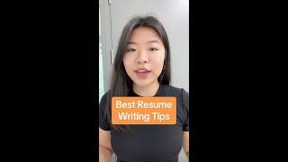 Best resume writing tips!