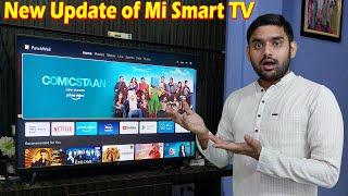 Mi Smart TV New PatchWall Update Details | Mi TV Update | Mi TV New Update 2022 | Android Smart TV |