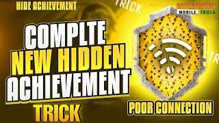 New Hide Achievement in BGMI | Poor Connection | Hide Achievement | Hide Achievement |Trick